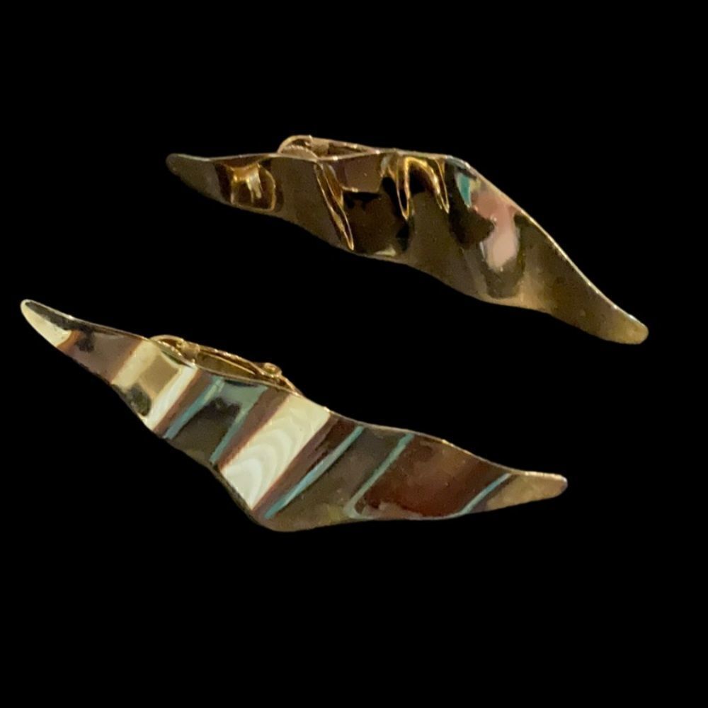 Modern Vintage Clip Earrings 